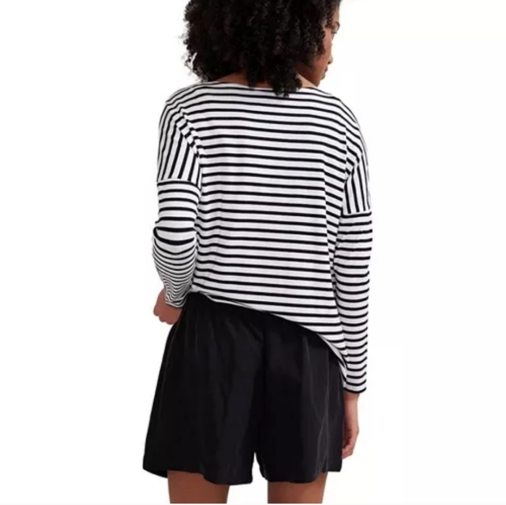 Hatch Under the Bump Maternity Black Linen Shorts Postpartum Medium - Picture 3 of 7